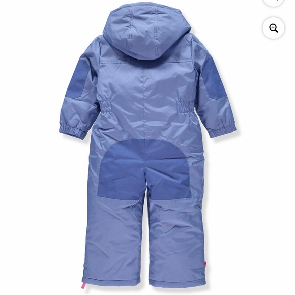 purple Pink Platinum girls' snowmobile snowsuit size 24mos - Picture 2 of 9